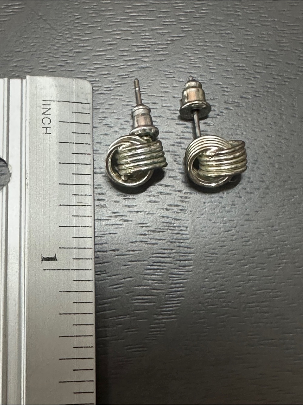 Silver Knot Stud Earrings - Women Jewelry